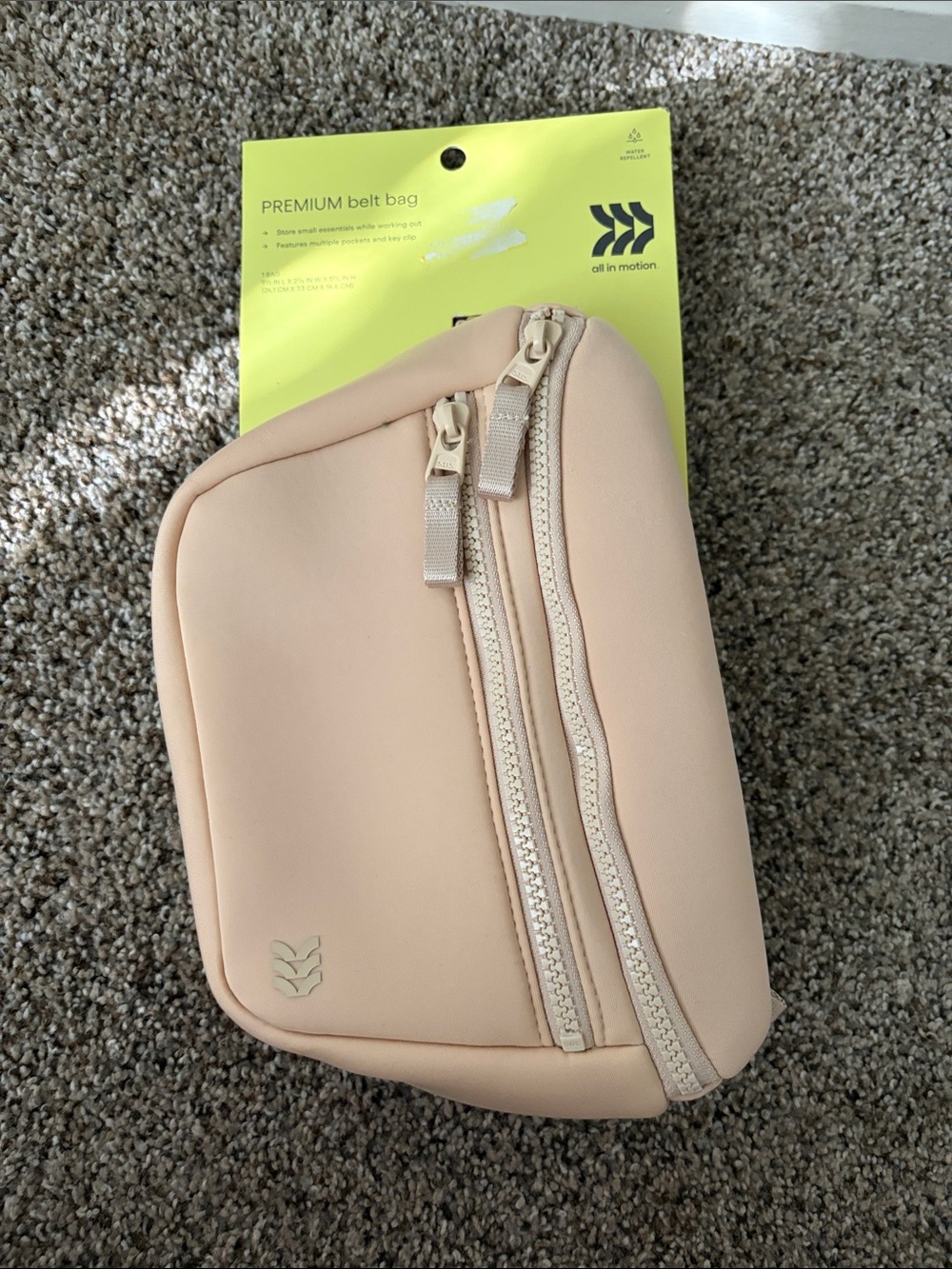 all in motion Women’s Pale Pink Crossbody Belt Bag